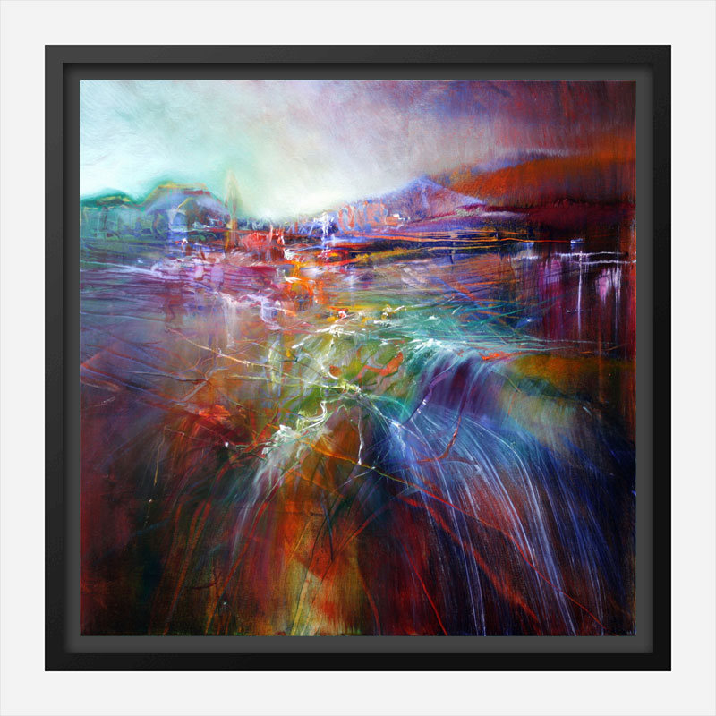 絵画 abstract painting Evening Shine Abstract Art Print